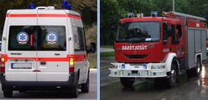 Autóbusz és személygépkocsi karambolja Környén