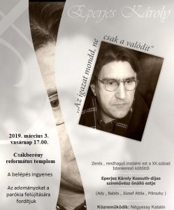 "Az igazat mondd, ne csak a valódit" - Eperjes Károly színmûvész elõadása Csákberényben