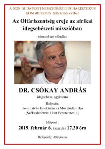 Dr. Csókay András elõadása Fehérváron