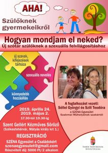 Szülõket támogató programsorozatot indít a SZÉNA Egyesület