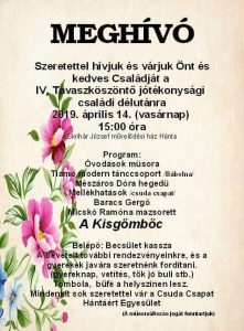 Tavaszköszöntõ Jótékonysági Családi Délután Hántán