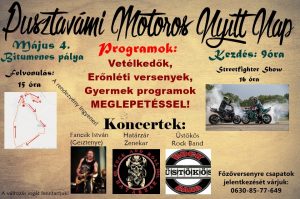Motoros Nyílt Nap Pusztavámon: gyermek és felnõtt programok