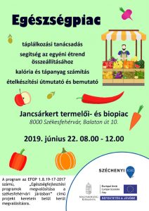 Egészségpiac a hétvégén