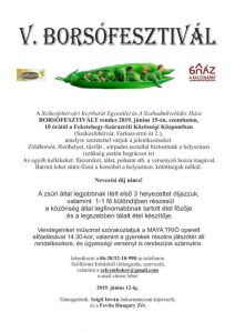V. Borsófesztivál Székesfehérváron
