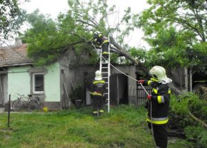 Lakóházra dõlt egy fa Tárkányban