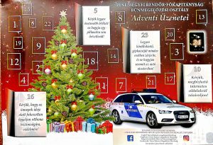 Adventi üzenet a  Pest Megyei Rendőr-főkapitányságtól