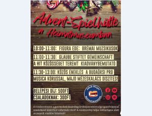 Spielhütte - Játszókuckó december 11-én a Heimatmuseumban