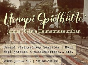 Kis virágszőnyeg készítése a Heimatmuseumban