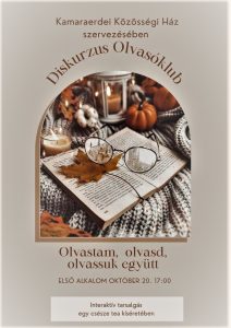 Olvasóklub indul a Kamaraerdei Közösségi Házban