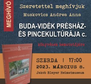 Előadás Budaörs múltbeli szőlő- és pincekultúrájáról