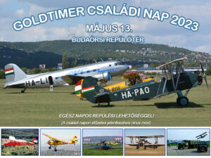 Újra Goldtimer Családi Nap a Budaörsi Repülőtéren!