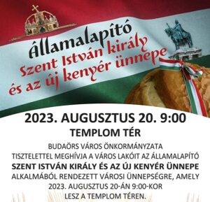 Városi ünnepség augusztus 20-án a Templom téren