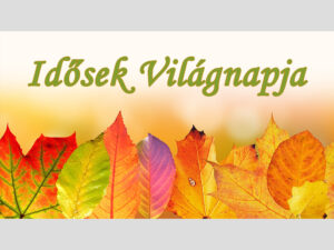 AZ IDŐSEK VILÁGNAPJA ALKALMÁBÓL TISZTELETTEL KÖSZÖNTJÜK A SZÉPKORÚAKAT
