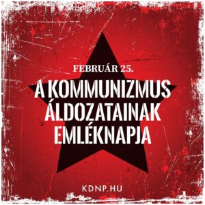 A kommunizmus áldozatainak emléknapjára