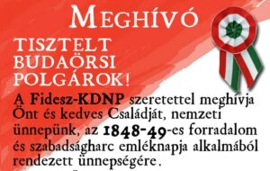 A budaörsi Fidesz és KDNP ünnepsége március 14-én