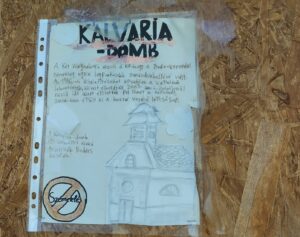 Egy lelkes lokálpatrióta cetlije a Kőhegyen - sajnos téves az információ