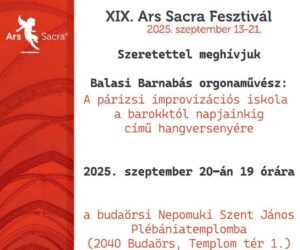 A remény zarándokai - Ars Sacra Fesztivál Budaörsön