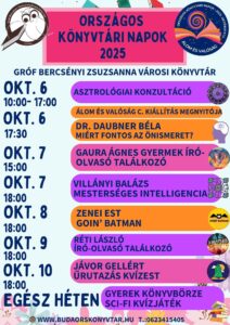 Országos könyvtári napok városi könyvtárunkban