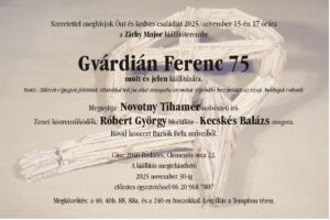 Gvárdián Ferenc kiállítása városunkban