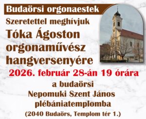 Orgonaestek minden hónap el(s)ején a katolikus templomban