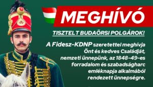 Március 14-én: a budaörsi FIDESZ és KDNP ünnepi rendezvénye