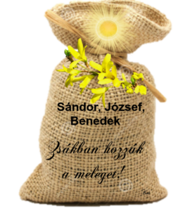 Sándor, József, Benedek - zsákban hozták a meleget