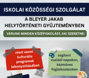 Nagyszerű lehetőség középiskolásoknak a Heimatmuseumban