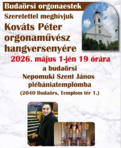 Budaörsi Orgonaestek minden hónap el(se)jén