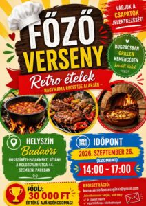 Főzőverseny Kamaraerdőben szeptember 26-án