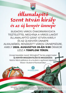 Meghívó az augusztus 20-i ünnepségre